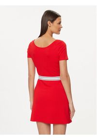 Tommy Jeans Sukienka letnia Logo Tape DW0DW17924 Czerwony Regular Fit. Kolor: czerwony. Materiał: syntetyk. Sezon: lato #2