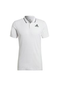 Adidas - Polo adidas Tennis Freelift. Typ kołnierza: polo. Kolor: biały. Materiał: tkanina. Sport: tenis, fitness