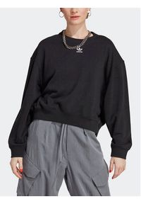 Adidas - adidas Bluza Essentials+ Made with Hemp Sweatshirt IC1824 Czarny Loose Fit. Kolor: czarny. Materiał: bawełna #4
