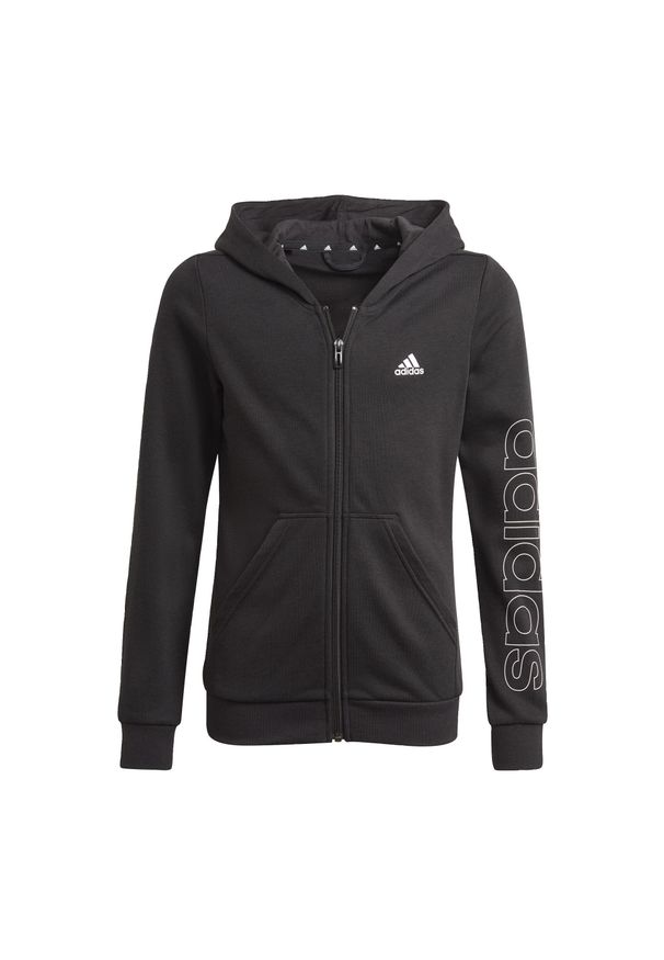 Adidas - Bluza dla dzieci adidas Essentials Full-Zip Hoodie HD. Kolor: wielokolorowy, czarny, biały