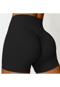 Intica - Spodenki sportowe modelujące z elastycznym pasem do treningu i biegania Essence. Kolor: szary. Materiał: materiał. Sport: fitness #10