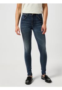 Wrangler - WRANGLER DAMSKIE SPODNIE JEANSOWE WRANGLER HIGH SKINNY HARMONY BLUES 112355900