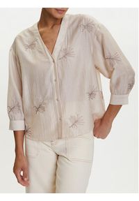 Tatuum Koszula Rue T2509.078 Beżowy Relaxed Fit. Kolor: beżowy. Materiał: lyocell