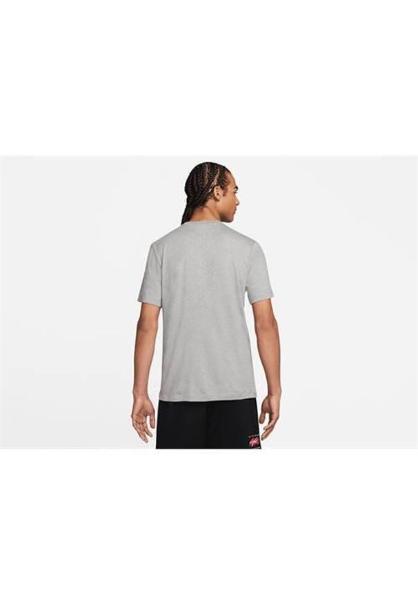 Koszulka sportowa męska Nike Air Jordan Jumpman Grapfic. Kolor: szary. Materiał: bawełna. Długość rękawa: krótki rękaw. Długość: krótkie. Sport: fitness
