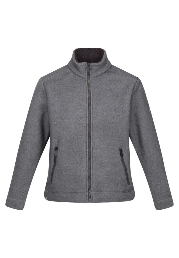 Regatta - Męski Polar Z Suwakiem Garrian II. Kolor: zielony, brązowy, szary, wielokolorowy. Materiał: polar. Sport: turystyka piesza