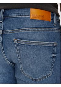 Only & Sons Szorty jeansowe Ply 22028772 Niebieski Slim Fit. Kolor: niebieski. Materiał: bawełna