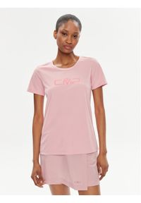 CMP Koszulka techniczna 39T5676P Różowy Regular Fit. Kolor: różowy. Materiał: syntetyk #1