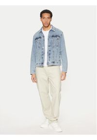 Calvin Klein Jeans Kurtka jeansowa J30J326552 Niebieski Straight Fit. Kolor: niebieski. Materiał: bawełna #3