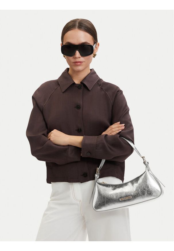 Love Moschino - LOVE MOSCHINO Torebka JC4390PP0OKQ0902 Srebrny. Kolor: srebrny. Materiał: skórzane