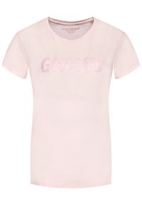 Guess T-Shirt W1YI45 RA0Q0 Różowy Regular Fit. Kolor: różowy. Materiał: bawełna #2