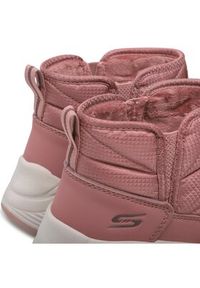 skechers - Skechers Botki Puffiez 117260/ROS Różowy. Kolor: różowy. Materiał: materiał #3