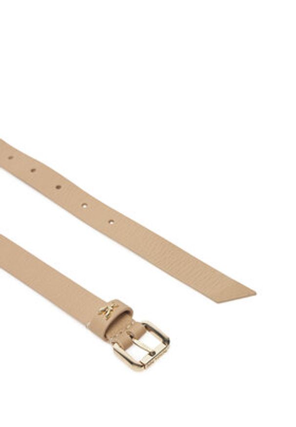 Patrizia Pepe Pasek Damski 8W0047/L001-B732 Beżowy. Kolor: beżowy. Materiał: skóra