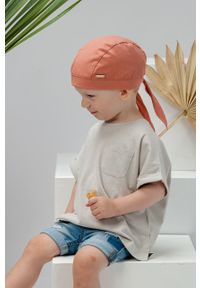 Jamiks czapka dziecięca kolor różowy z cienkiej dzianiny. Kolor: różowy. Materiał: dzianina #4