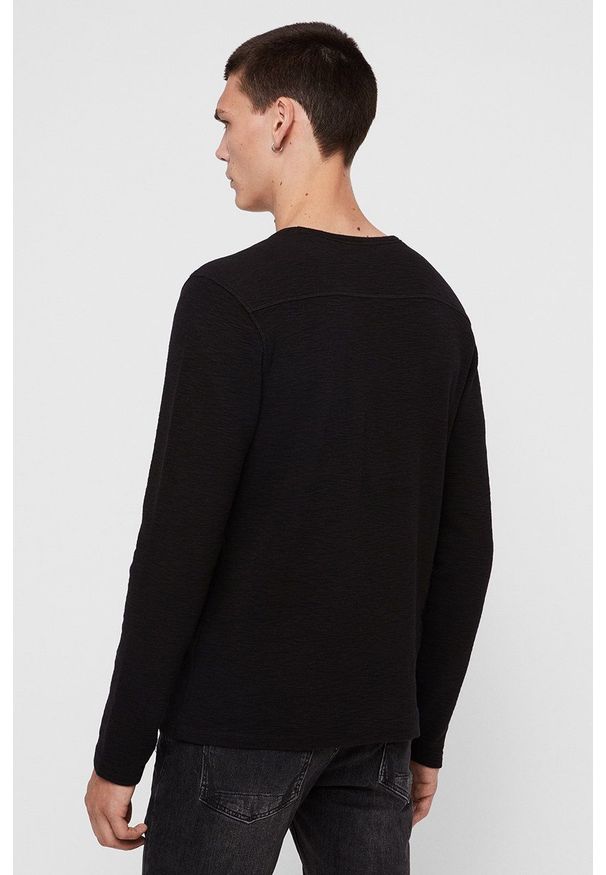 AllSaints - Longsleeve Muse LS Crew. Okazja: na co dzień. Kolor: czarny. Materiał: dzianina. Długość rękawa: długi rękaw. Styl: casual