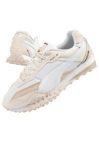 Buty Puma W 393118 02 białe. Kolor: biały. Materiał: guma, syntetyk, materiał. Szerokość cholewki: normalna #1