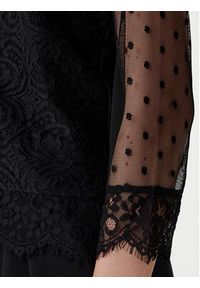 Morgan Bluzka 252-TEREZA Czarny Slim Fit. Kolor: czarny. Materiał: syntetyk