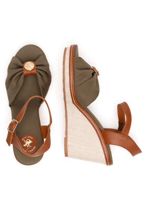 Beverly Hills Polo Club Sandały WYL3888-4 Khaki. Kolor: brązowy. Materiał: materiał