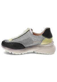 Czarne Sneakersy Hispanitas Stylowe Obuwie Damskie. Kolor: biały. Materiał: skóra, materiał. Szerokość cholewki: normalna. Obcas: na platformie. Styl: elegancki #6