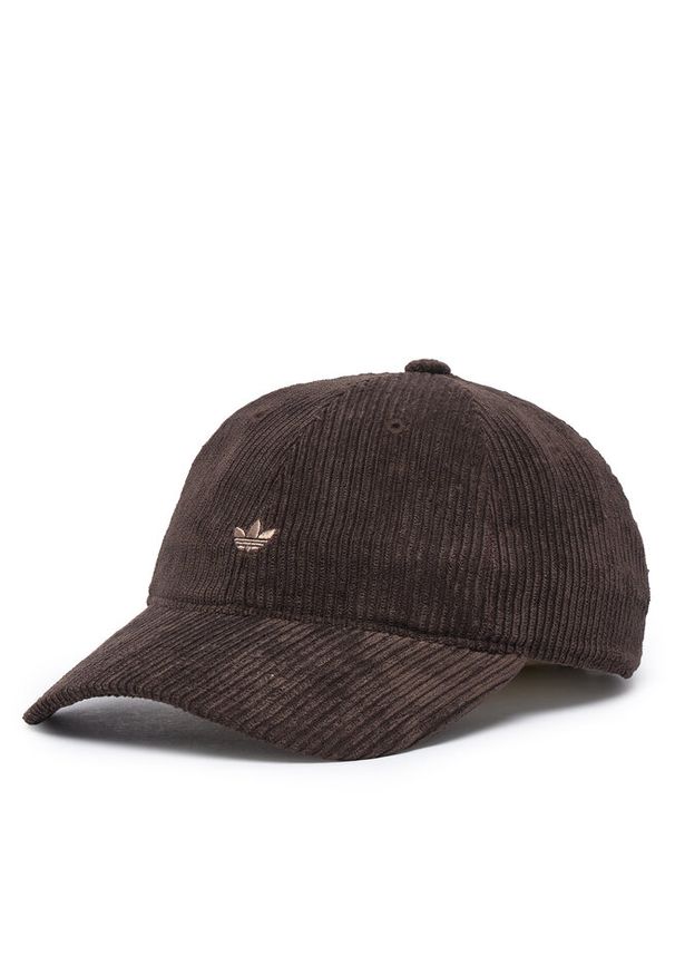 Adidas - Czapka z daszkiem adidas. Kolor: brązowy