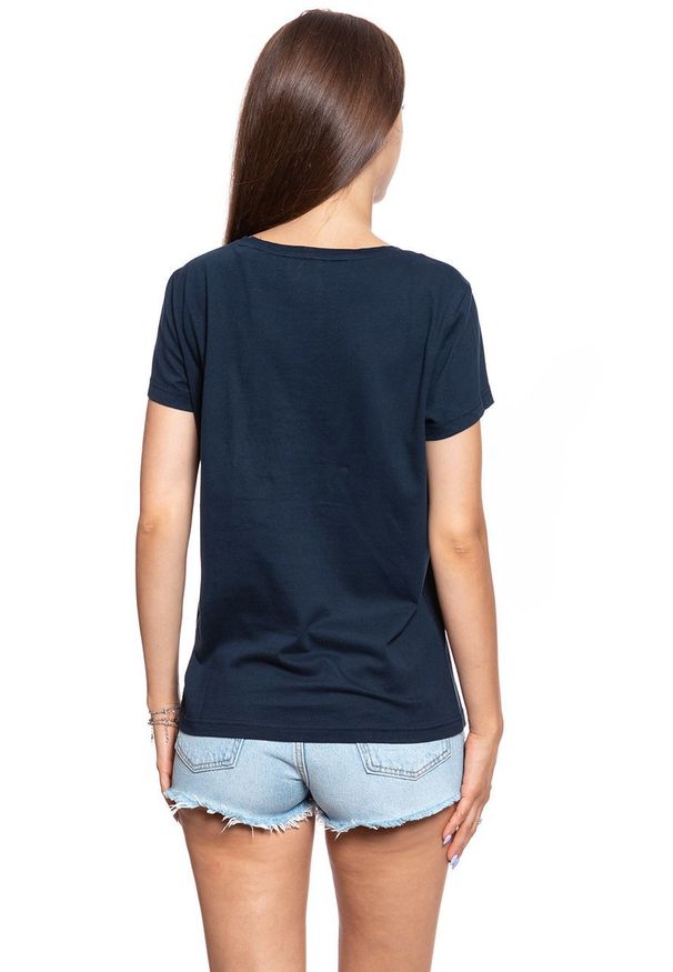 Mustang - MUSTANG T SHIRT DAMSKI Alina C Print Sky Captain 1008945 5323. Wzór: nadruk