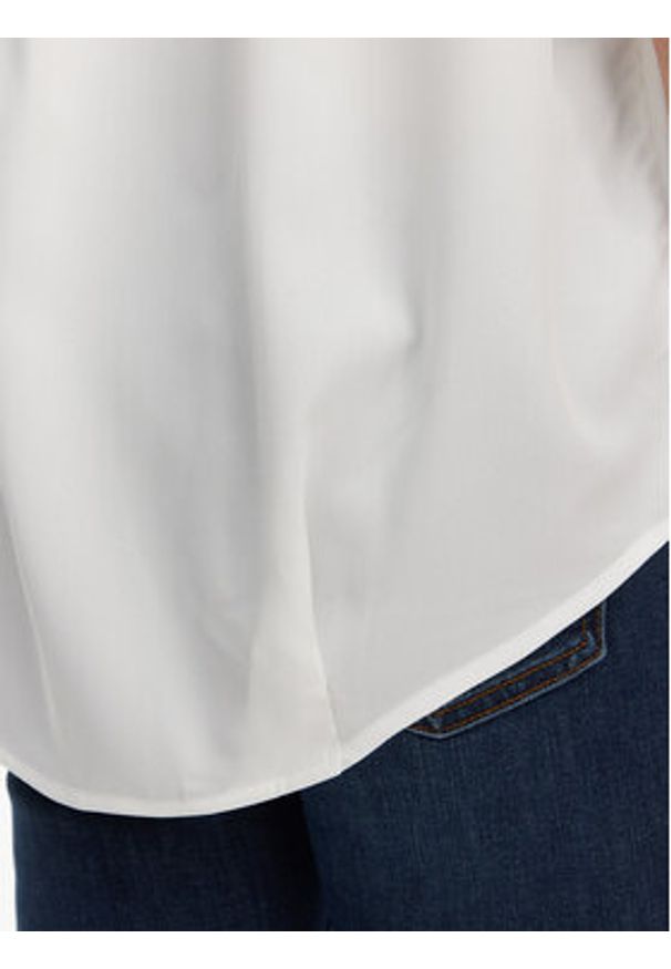 French Connection Bluzka 72MZN Biały Relaxed Fit. Kolor: biały. Materiał: syntetyk