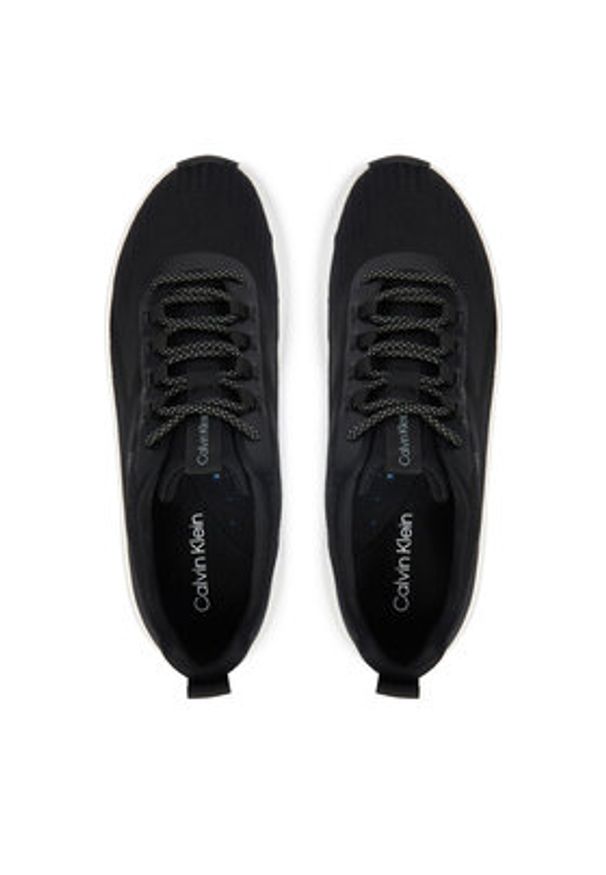 Calvin Klein Sneakersy Chunky Run Ckstripe Lup Sp Kn HW0HW03006 Czarny. Kolor: czarny. Materiał: materiał. Sport: bieganie