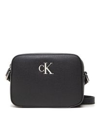 Calvin Klein Torebka Minimal Monogram Camera Bag 18 K60K610085 Czarny. Kolor: czarny. Materiał: skórzane