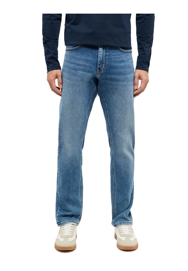 Męskie Spodnie jeansowe Mustang Style Oregon Slim K Denim Blue 1017431 5000 582