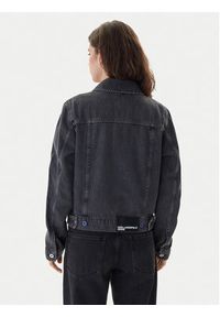 Karl Lagerfeld Jeans Kurtka jeansowa A3W14063 Szary Regular Fit. Kolor: szary. Materiał: bawełna #3