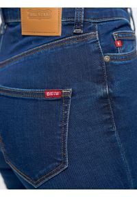 Big-Star - Spodnie jeans damskie z wysokim stanem Clara 658. Okazja: na co dzień. Stan: podwyższony. Kolor: niebieski. Styl: casual, klasyczny, sportowy #7