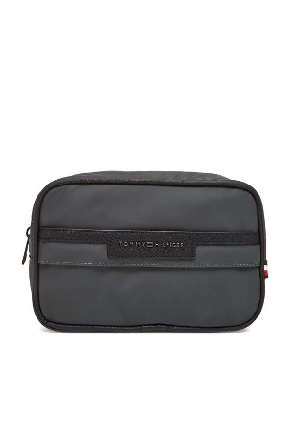 TOMMY HILFIGER - Tommy Hilfiger Kosmetyczka Th Repreve Washbag AM0AM13525 Szary. Kolor: szary. Materiał: materiał