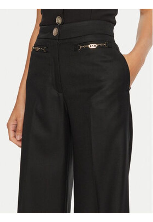 Marciano Guess Spodnie palazzo Magda 4BGB07 7183A Czarny Relaxed Fit. Kolor: czarny. Materiał: syntetyk