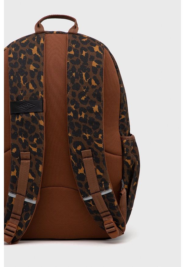 Superdry Plecak męski kolor brązowy duży wzorzysty. Kolor: brązowy