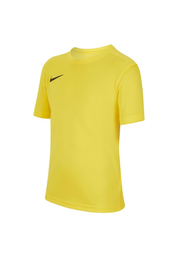 Koszulka treningowa chłopięca Nike JR Dry Park Vii. Kolor: żółty. Długość rękawa: krótki rękaw. Długość: krótkie
