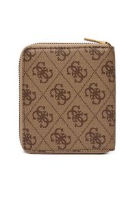 Guess Portfel SMMALO LEA02 Beżowy. Kolor: beżowy. Materiał: skóra #2