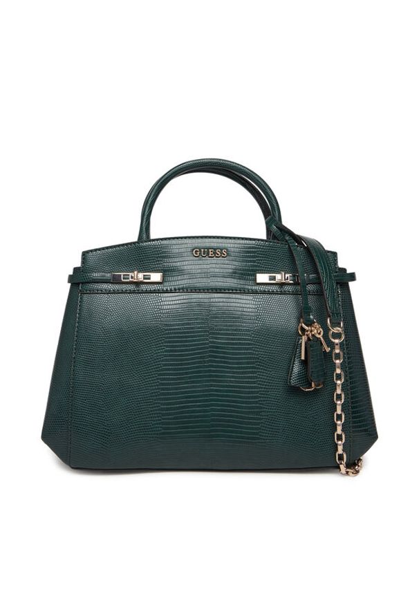 Guess Torebka Melinda HWKL99 33060 Zielony. Kolor: zielony. Materiał: skórzane