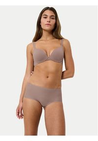 Triumph Biustonosz z fiszbiną Make-Up Illusion 10217848 Brązowy. Kolor: brązowy. Materiał: syntetyk #2