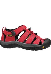 keen - Buty trekkingowe dla dzieci Keen Newport H2 Y. Zapięcie: rzepy. Kolor: czerwony. Materiał: syntetyk, tkanina, materiał