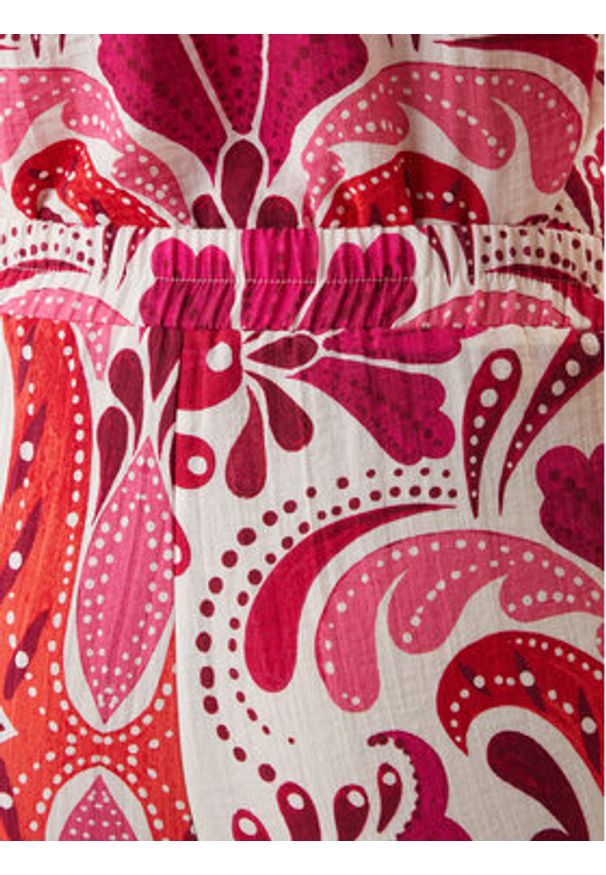 Morgan Spodnie materiałowe 261-PMARIA Różowy Regular Fit. Kolor: różowy. Materiał: wiskoza