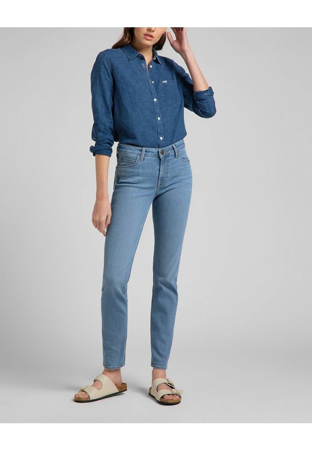 Lee - LEE ELLY DAMSKIE SPODNIE JEANSOWE MID CHARLY L305QDUG 112145003