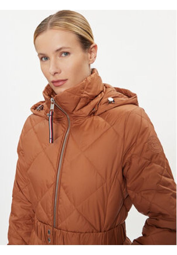TOMMY HILFIGER - Tommy Hilfiger Kurtka zimowa Elevated WW0WW40326 Brązowy Regular Fit. Kolor: brązowy. Materiał: syntetyk. Sezon: zima