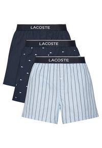 Lacoste Komplet 3 par bokserek 7H1283 Granatowy. Kolor: niebieski. Materiał: bawełna #10