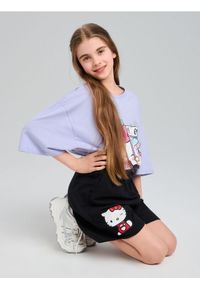 Sinsay - Szorty Hello Kitty - czarny. Kolor: czarny. Wzór: motyw z bajki #1