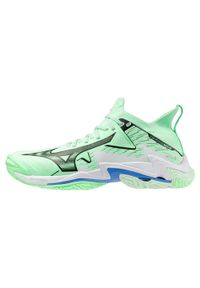 Buty halowe Mizuno Wave Lightning Neo. Kolor: czarny, zielony, wielokolorowy. Model: Mizuno Wave. Sport: siatkówka
