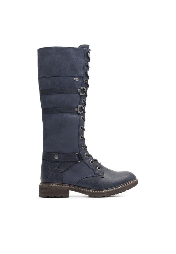 Kozaki Rieker. Kolor: niebieski