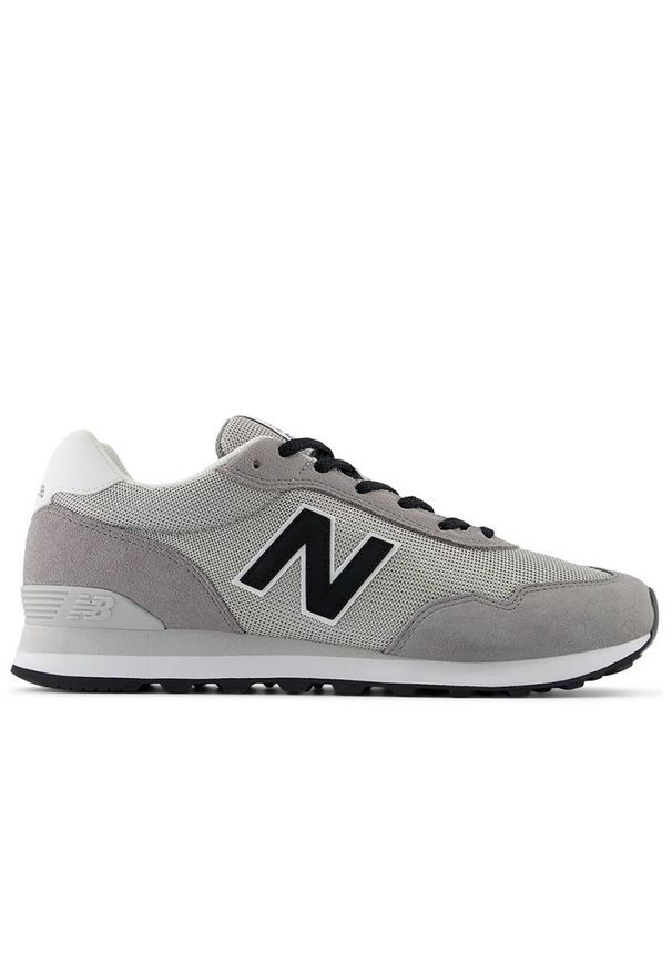 Buty męskie New Balance ML515AGG - szare. Okazja: na co dzień. Kolor: szary. Materiał: skóra, syntetyk, materiał, zamsz. Szerokość cholewki: normalna