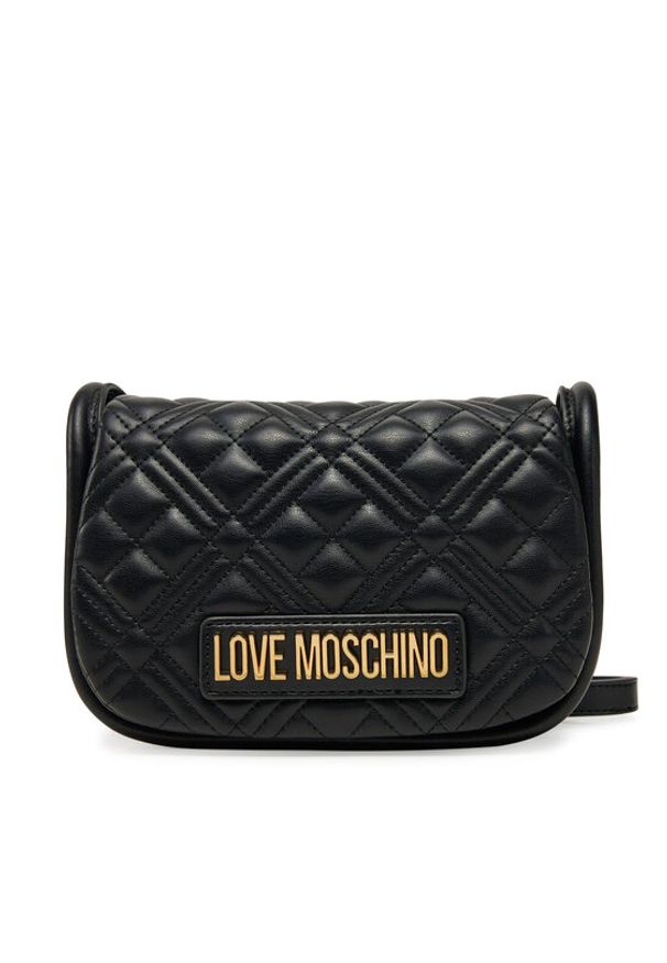 Love Moschino - LOVE MOSCHINO Torebka JC4139PP1MLA0000 Czarny. Kolor: czarny. Materiał: skórzane