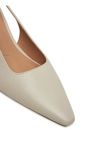 TOMMY HILFIGER - Tommy Hilfiger Szpilki Squared Toe FW0FW08636 Beżowy. Kolor: beżowy. Materiał: skóra. Obcas: na szpilce #6