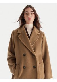 Weekend Max Mara Płaszcz wełniany Zufolo 2525016092 Brązowy Regular Fit. Kolor: brązowy. Materiał: wełna #4