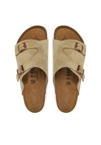 Birkenstock Klapki Zürich 50461 Brązowy. Kolor: brązowy. Materiał: skóra #2